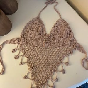 Vintage Crochet halter top